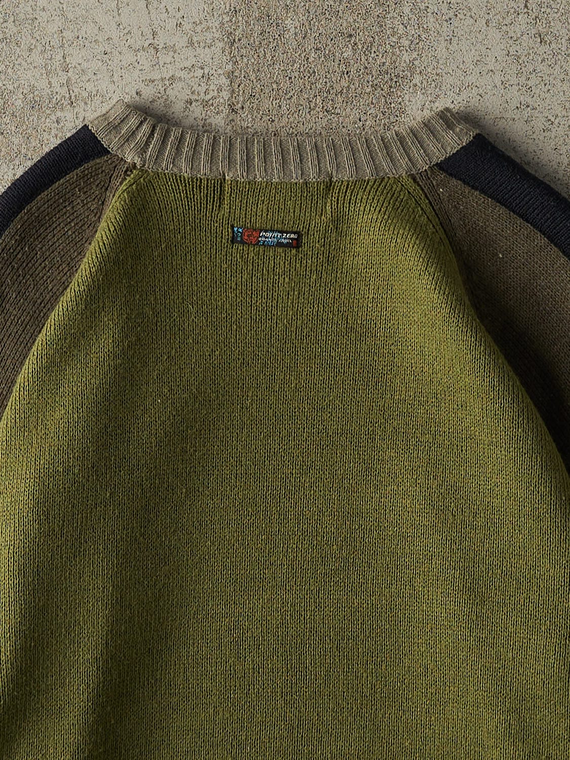 Vintage Y2K Green Point Zero Graphic Knit (XL) - Image 4