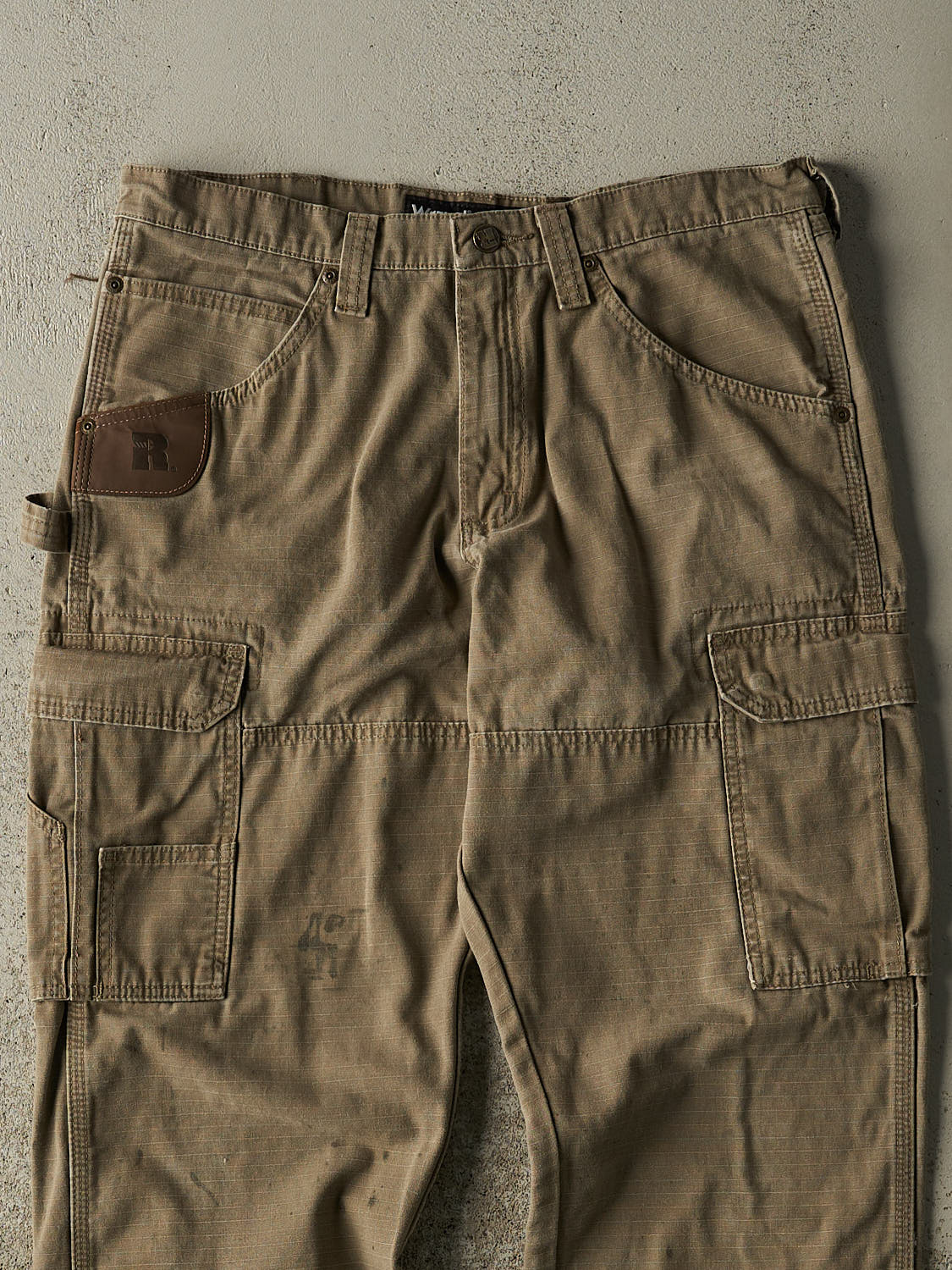 Vintage Y2K Green Wrangler Riggs Double Knee Utility Cargo Pants (34x30.5) - Image 3