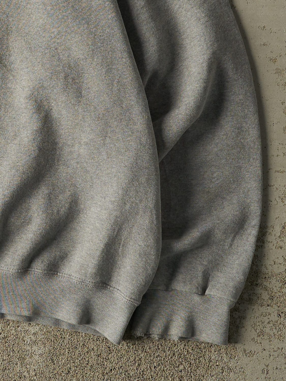 Vintage Y2K Grey Adidas Embroidered Crewneck (S/M) - Image 4