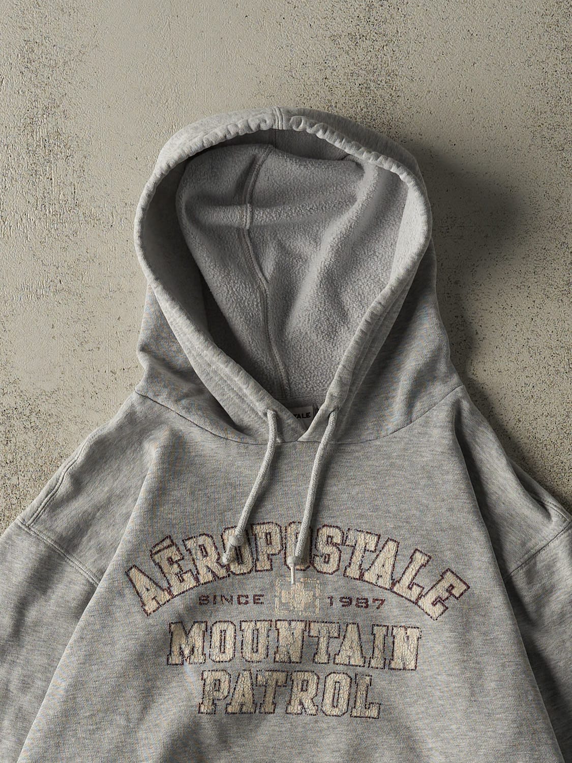 Vintage Y2K Grey Aeropostale Hoodie (S/M) - Image 2