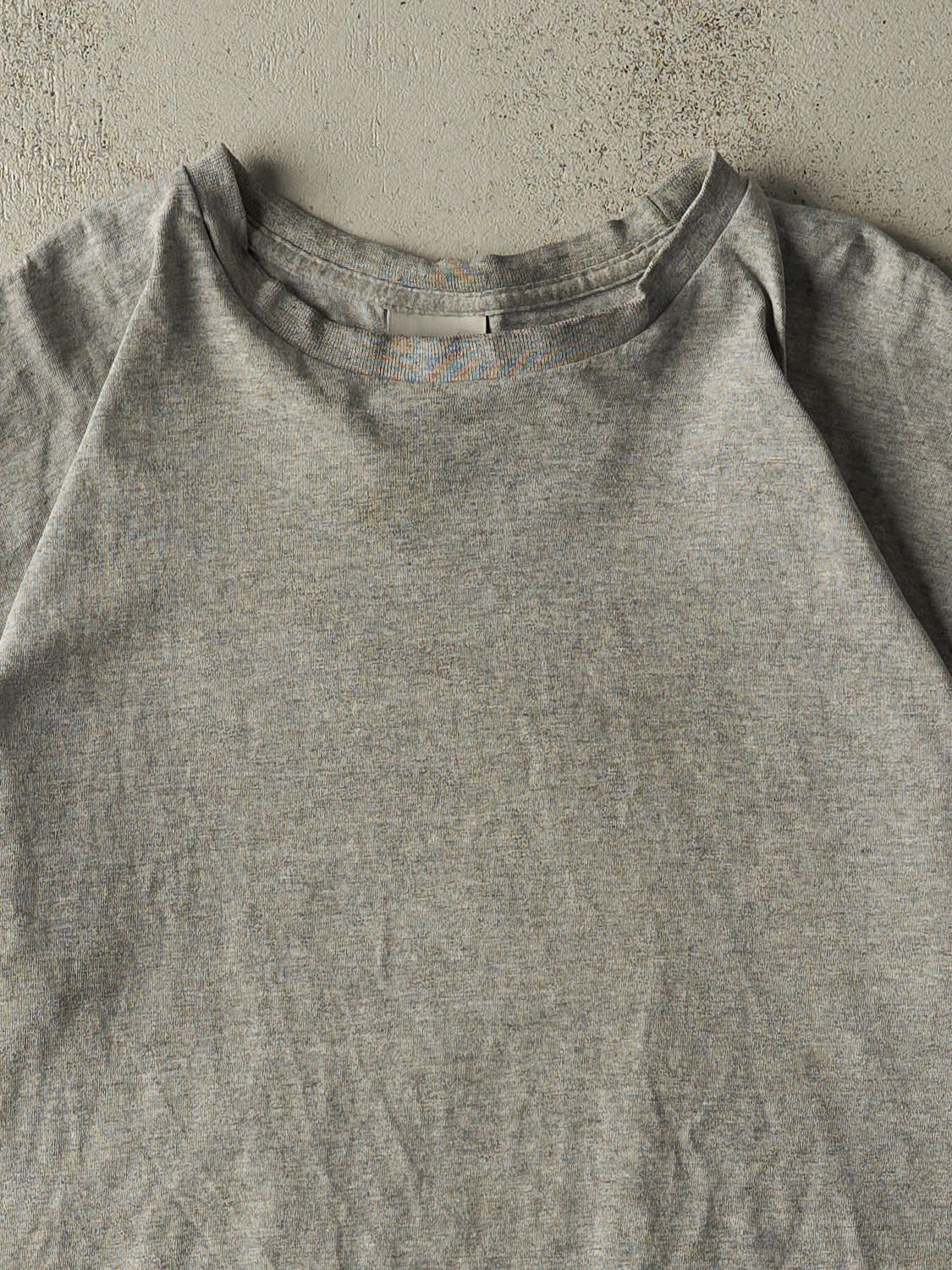 Vintage Y2K Grey Blank Nike Tee (M/L) - Image 2