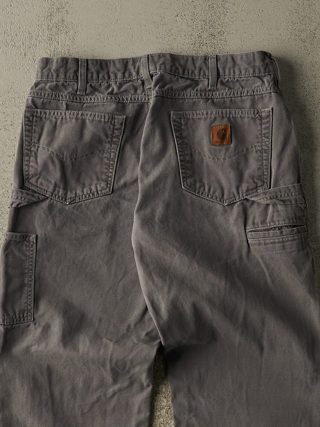 Vintage Y2K Grey Carhartt Carpenter Pants (33x29) - Image 4