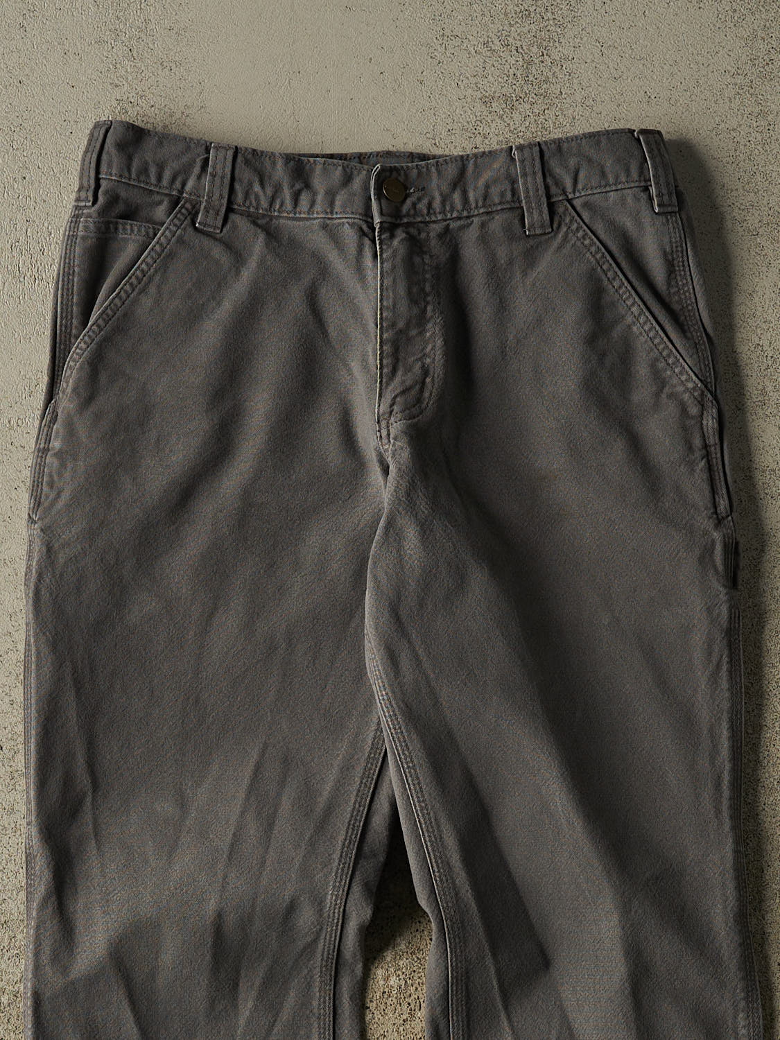 Vintage Y2K Grey Carhartt Carpenter Pants (31x29) - Image 3