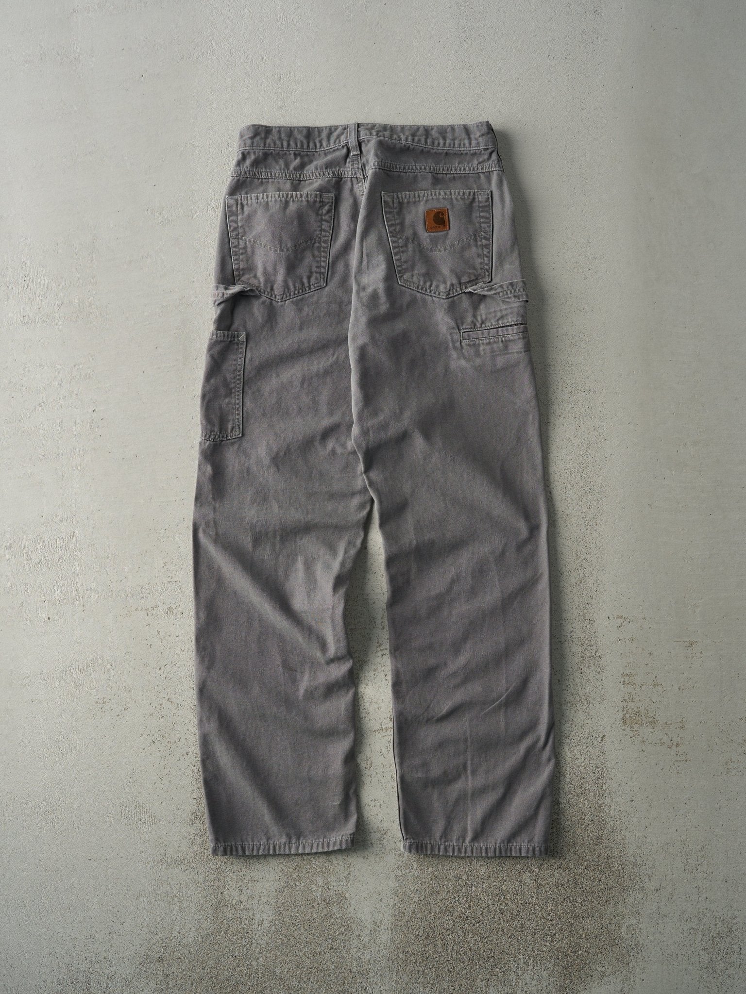 Vintage Y2K Grey Carhartt Light Weight Carpenter Pants (30x32) - Image 3