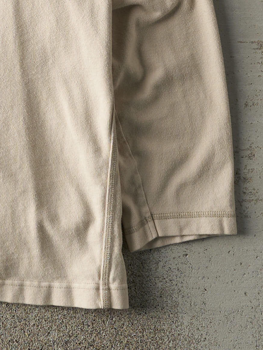 Vintage Y2K Beige Embroidered Columbia Long Sleeve (XL) - Image 3