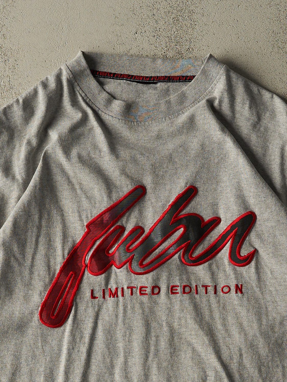 Vintage 90s Grey Fubu Tee (XXL) - Image 2