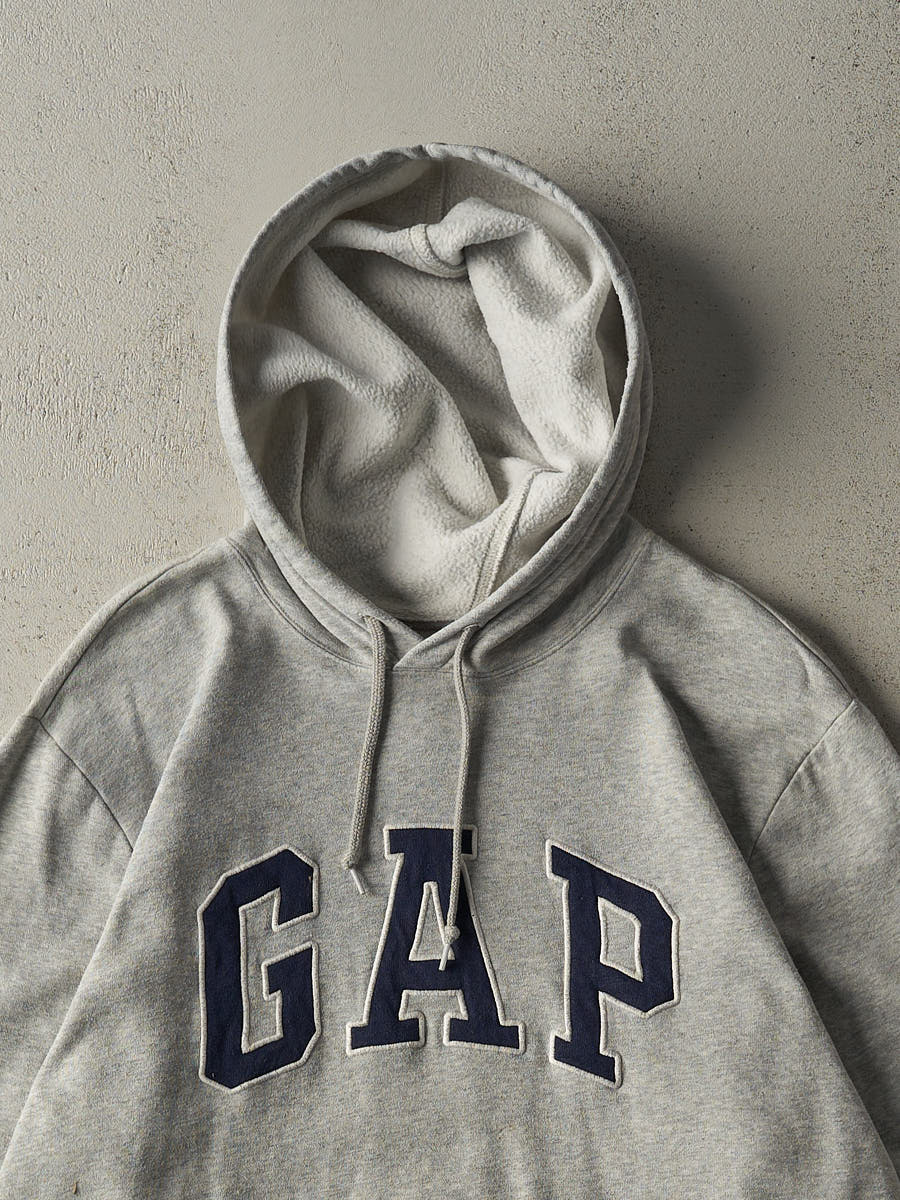 Vintage Y2K Grey Gap Embroidered Logo Hoodie (XXL) - Image 2