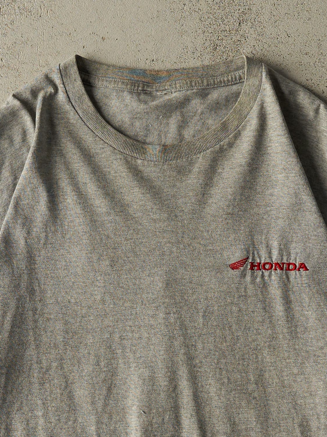 Vintage Y2K Grey Honda Racing Tee (L/XL) - Image 3