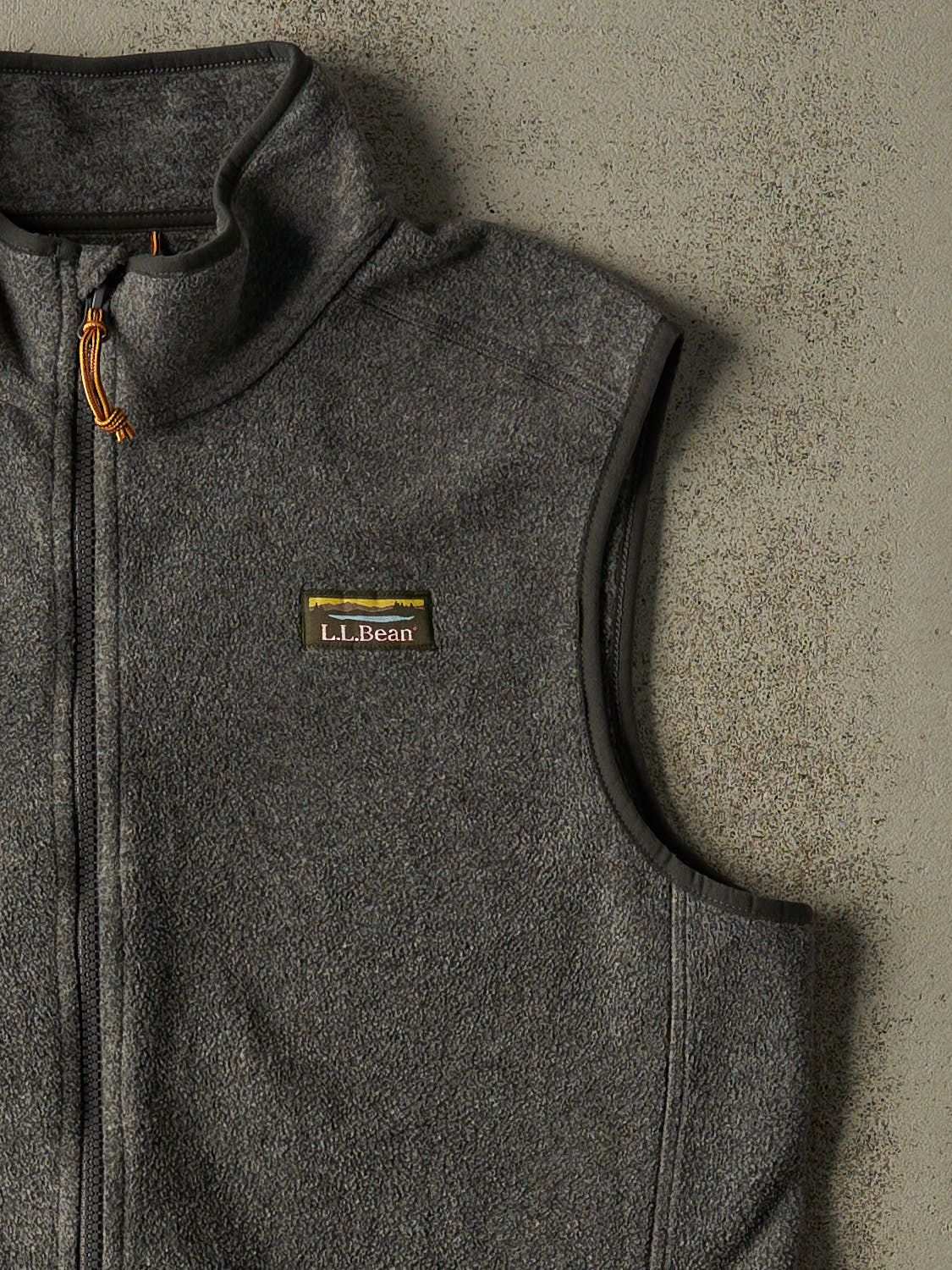 Vintage Y2K Grey LL Bean Fleece Vest (M/L) - Image 4