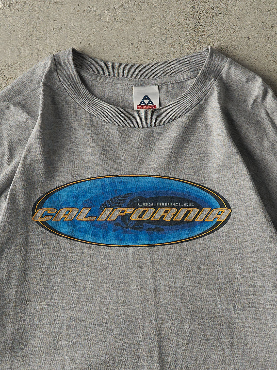 Vintage Y2K Grey Los Angeles Tee (XL/XXL) - Image 2