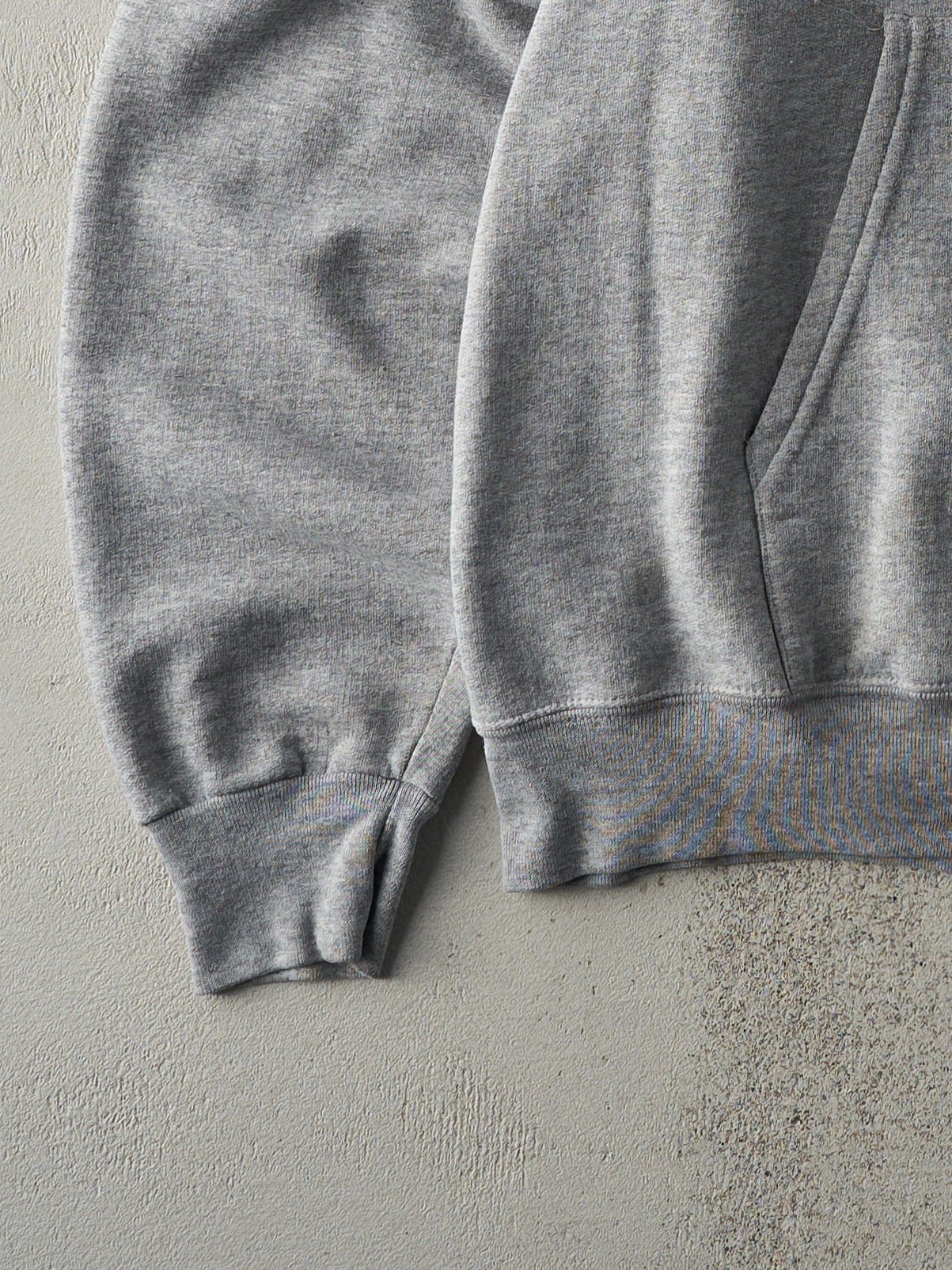 Vintage Y2K Grey Notre Dame Zip Up Boxy Hoodie (XL) - Image 3