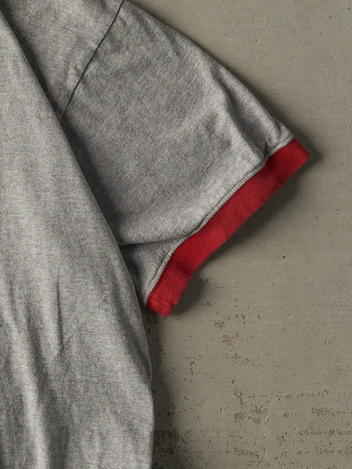 Vintage Y2K Grey Ohio State University Ringer Tee (XL/XXL) - Image 4