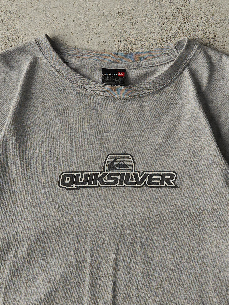 Vintage Y2K Grey Quiksilver Tee (M) - Image 3