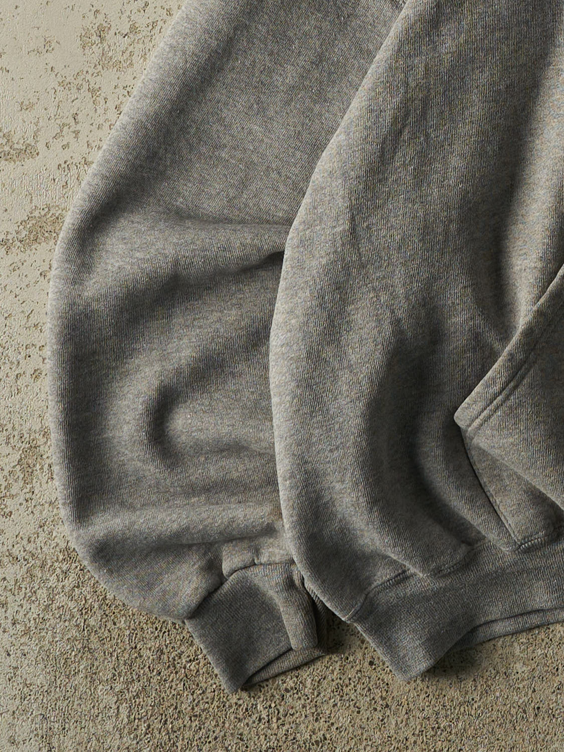 Vintage Y2K Grey Russell Athletic Blank Hoodie (XL) - Image 3