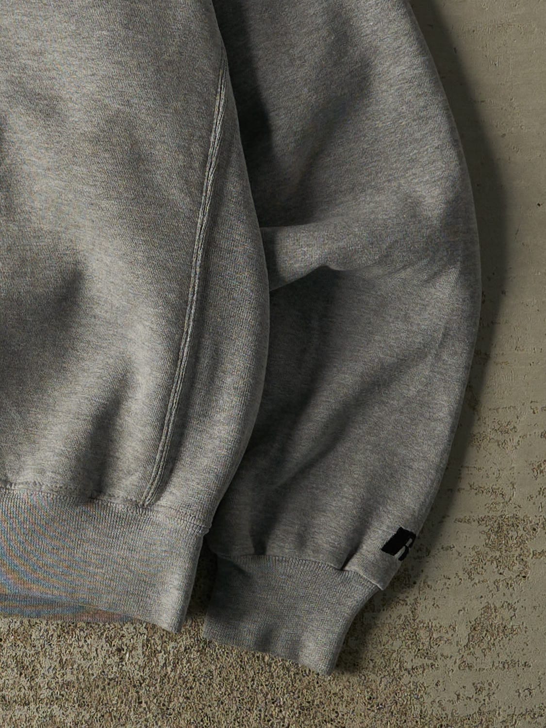 Vintage Y2K Grey Russell Athletics Blank Crewneck (L/XL) - Image 4