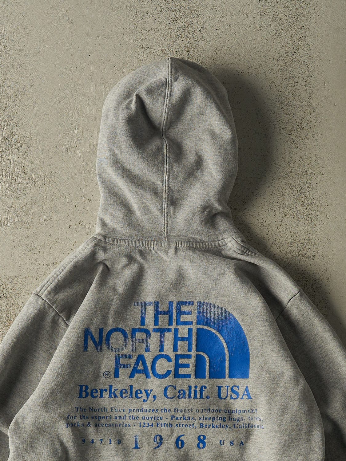 Vintage Y2K Grey The North Face Berkeley Hoodie (S/M) - Image 4