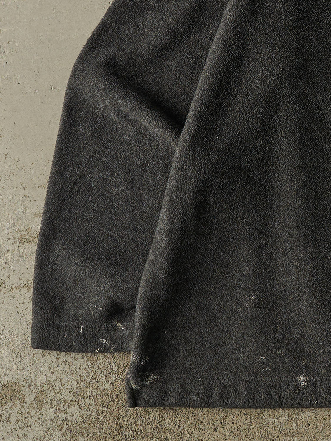 Vintage Y2K Grey Tommy Hilfiger Quarter Zip Fleece (XL) - Image 4