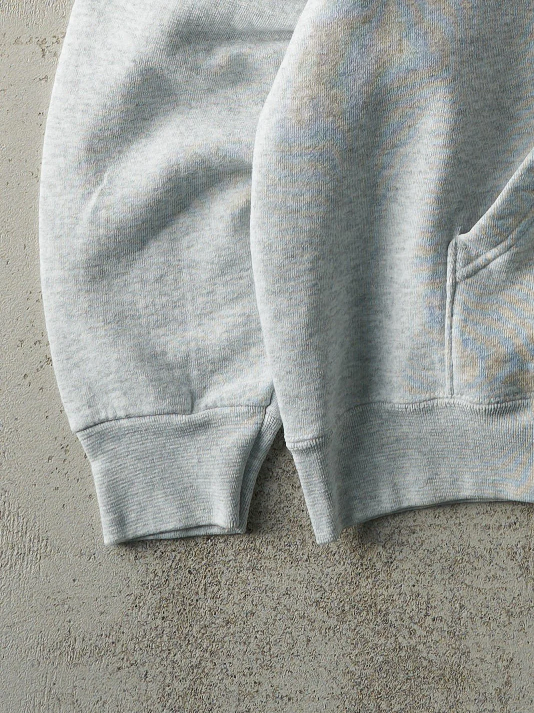 Vintage Y2K Heather Grey Blank Boxy Hoodie (L/XL) - Image 4