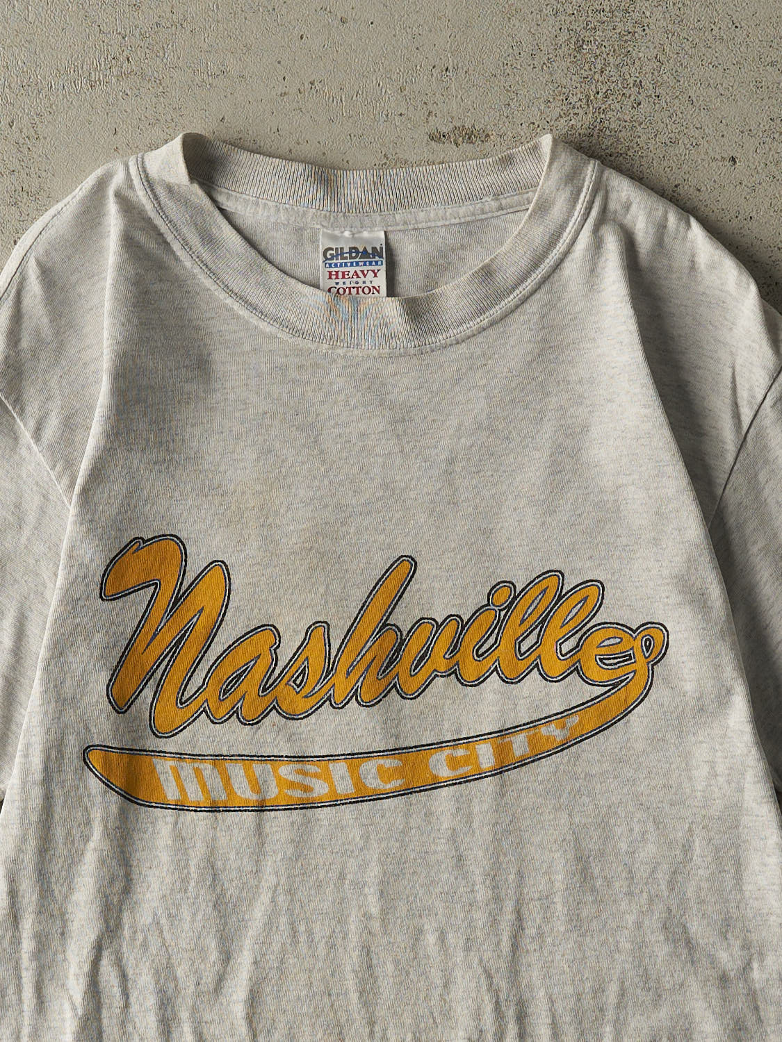Vintage Y2K Heather Grey Nashville Tee (XS/S) - Image 2