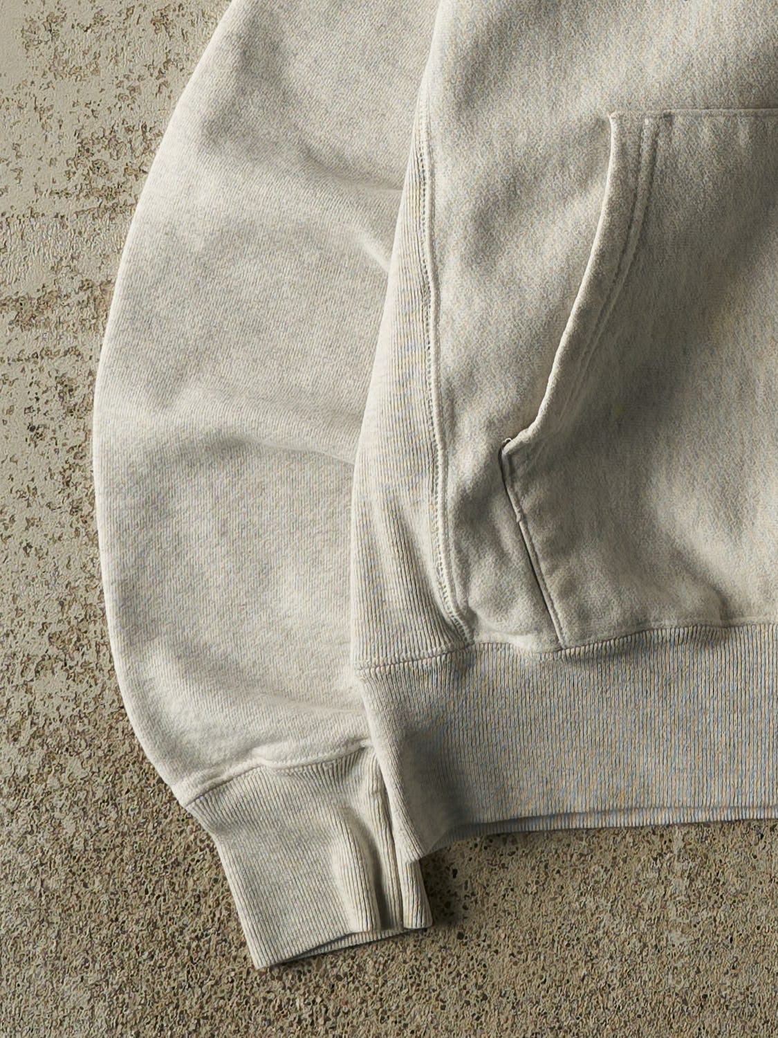 Vintage Y2K Heather Grey Westfield State Champion Reverse Weave Hoodie (S/M) - Image 3