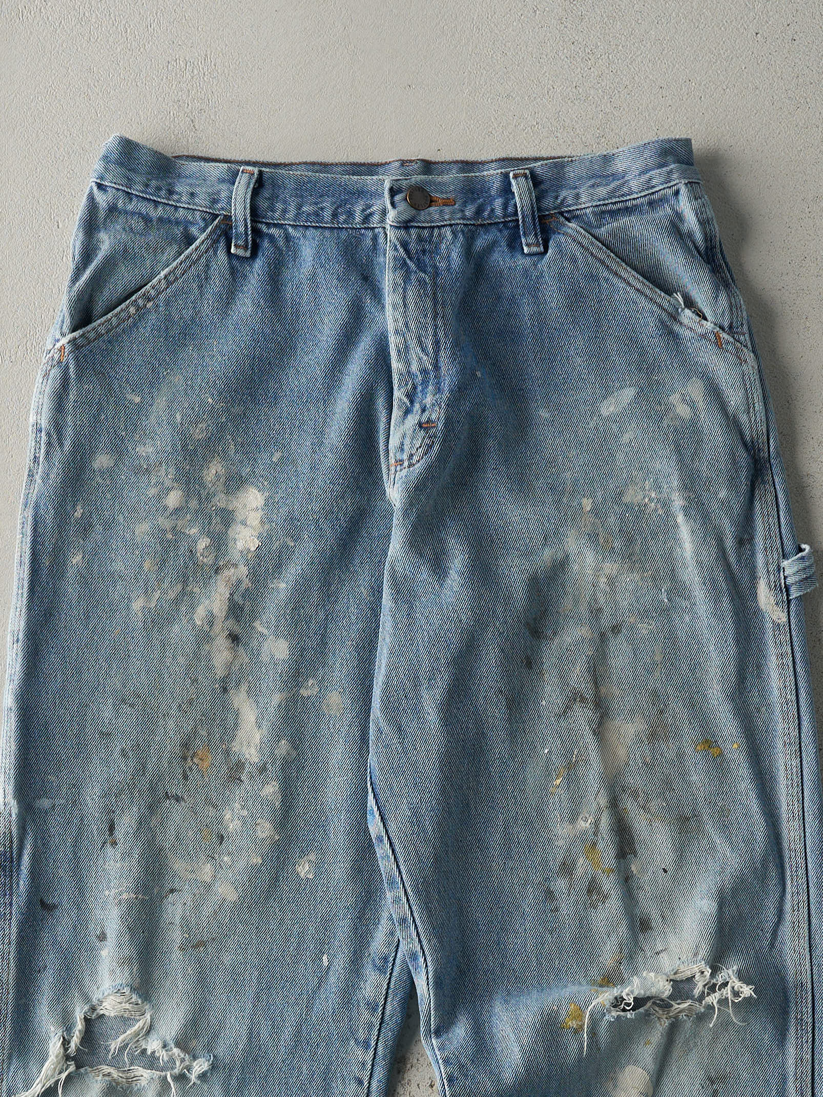 Vintage Y2K Light Wash Rustler Carpenter Jeans (32x31) - Image 4