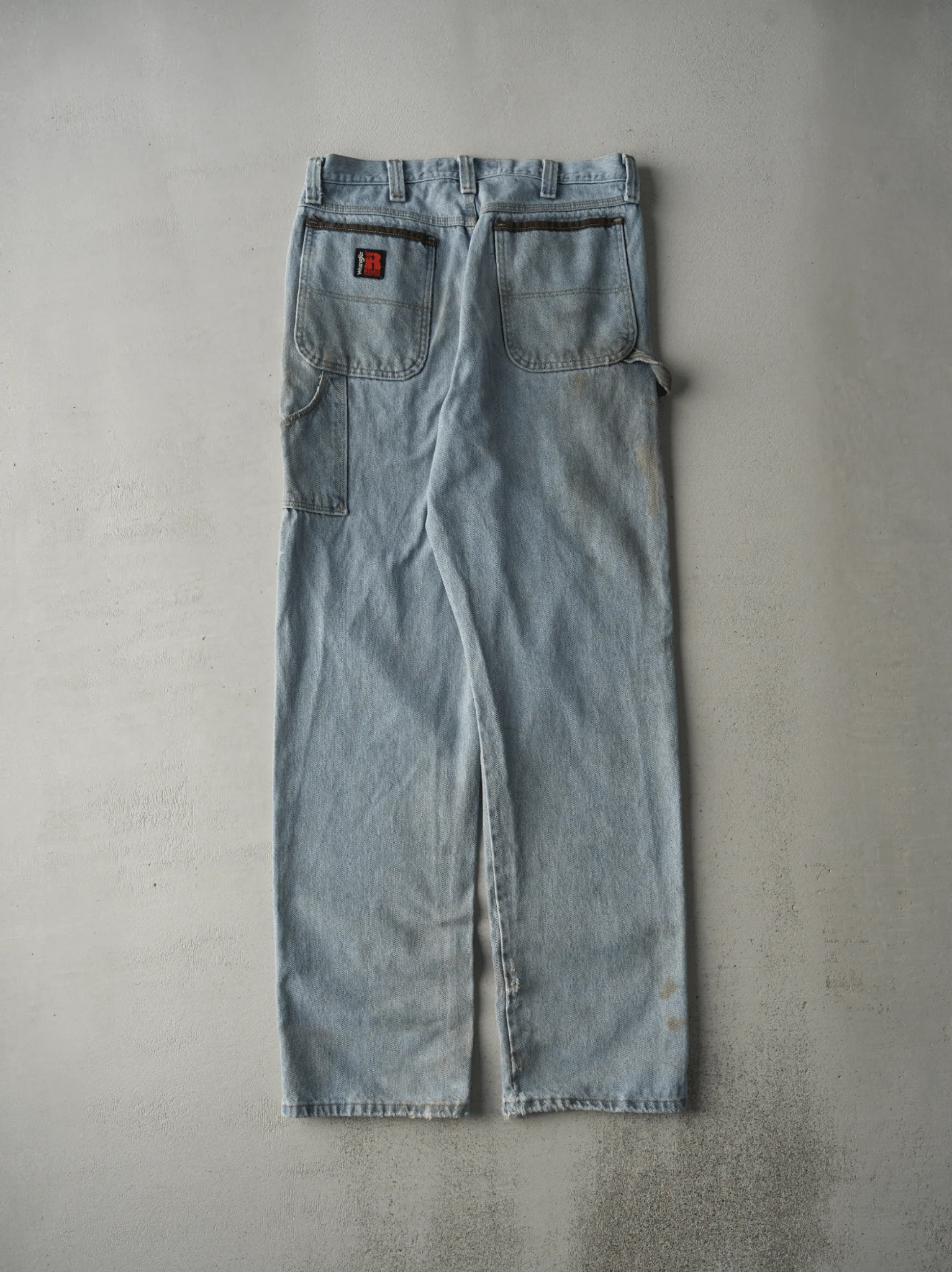 Vintage Y2K Light Wash Wrangler Riggs Carpenter Jeans (33x35) - Image 2