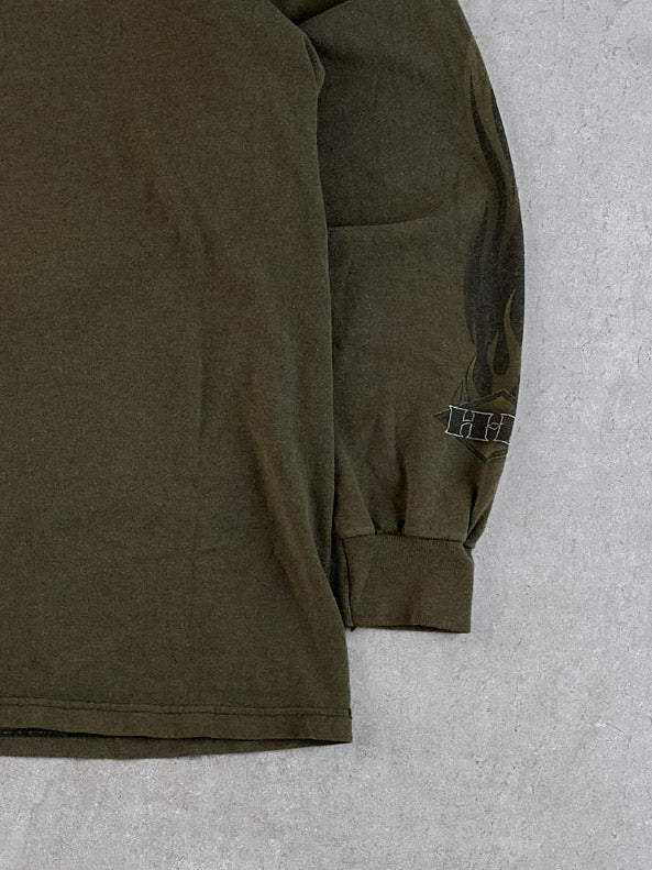 Vintage Moss Green Harley Davidson New York Longsleeve (L) - Image 5