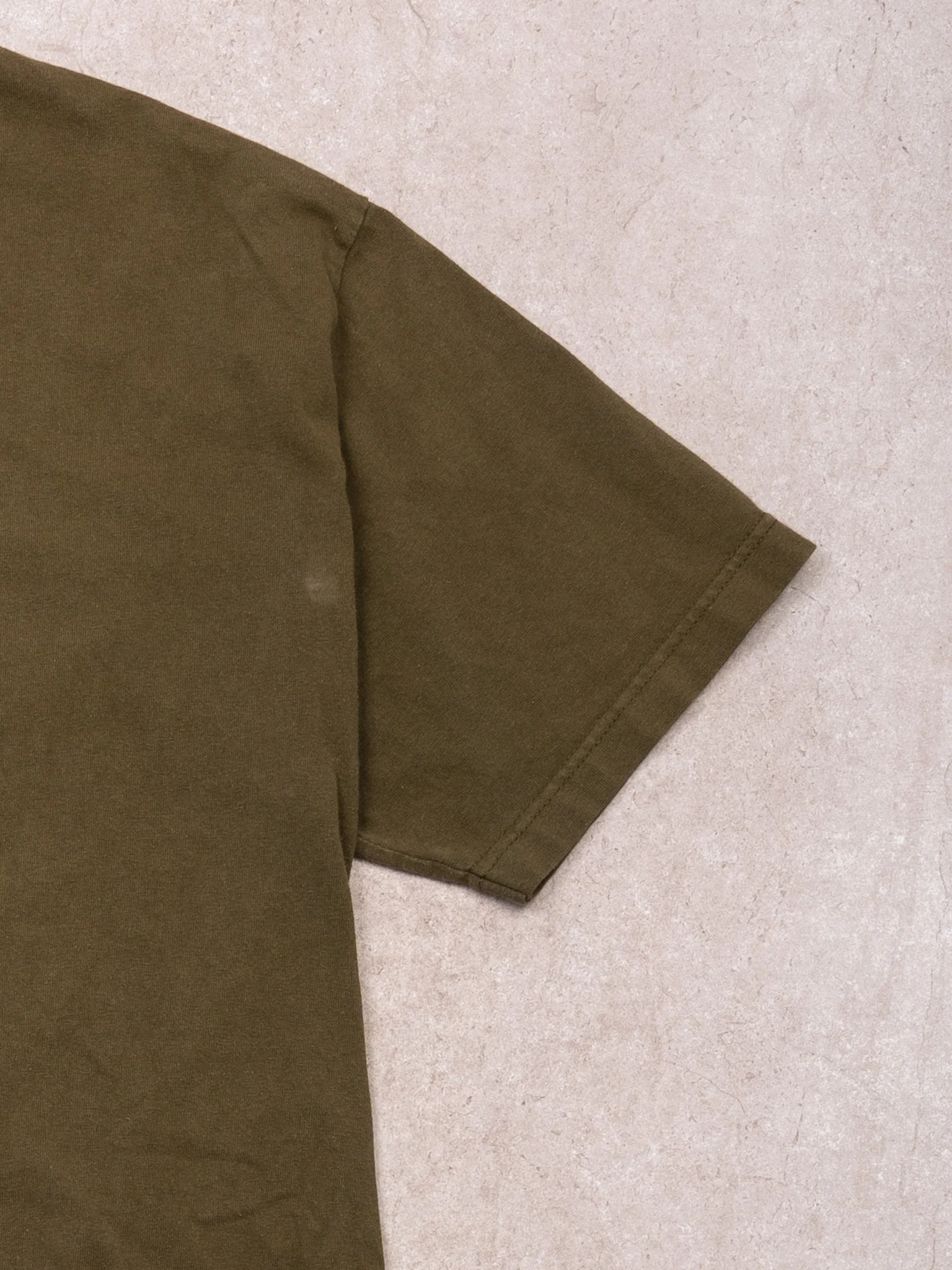 Vintage Y2K Moss Green Nike Air Logo Tee (L) - Image 3