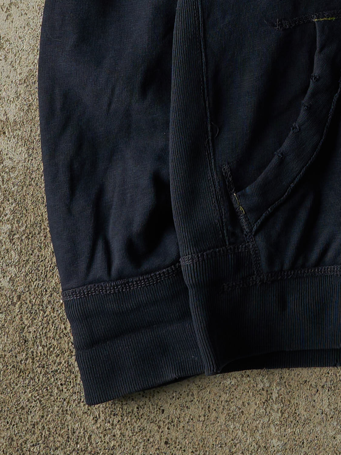Vintage Y2K Navy Blue American Eagle Zip Up Hoodie (S/M) - Image 3