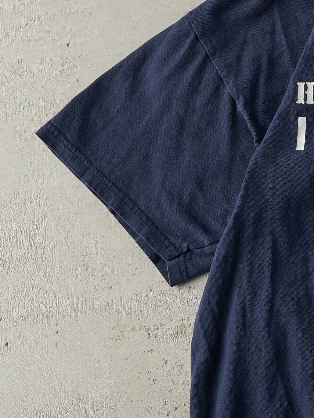 Vintage Y2K Navy Blue Bad Attitude Tee (M) - Image 3