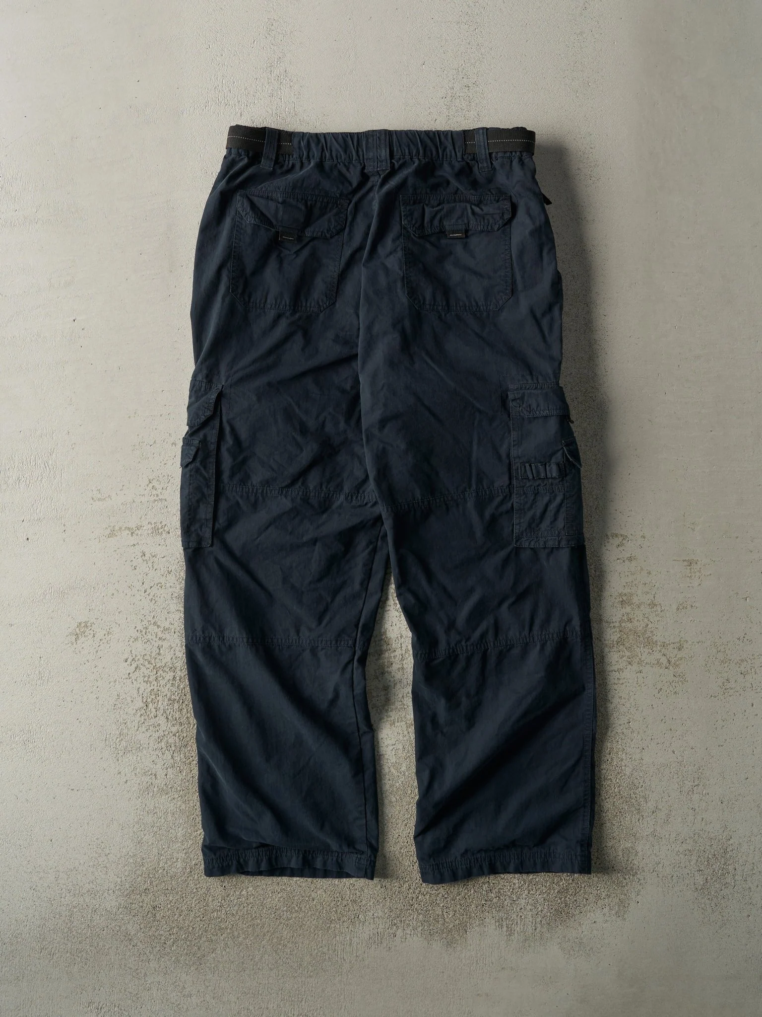 Vintage Y2K Navy Blue BC Clothing Cargo Hiking Pants (34x30.5) - Image 2