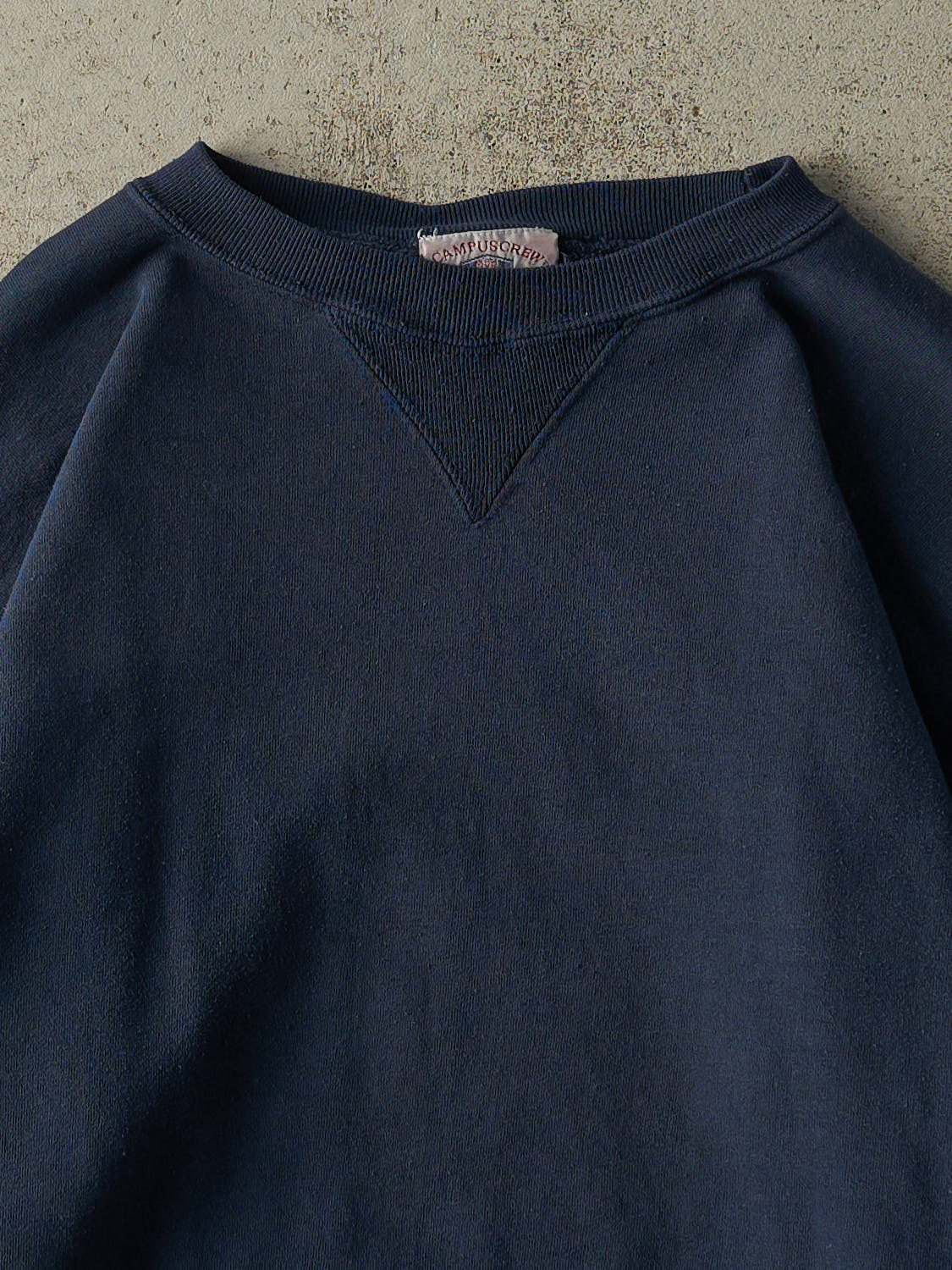 Vintage Y2K Navy Blue Blank Crewneck (L) - Image 2