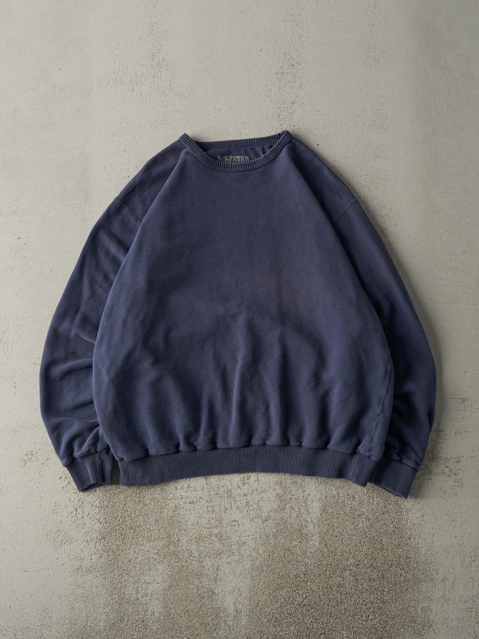 Vintage Y2K Navy Blue Blank Crewneck (L)
