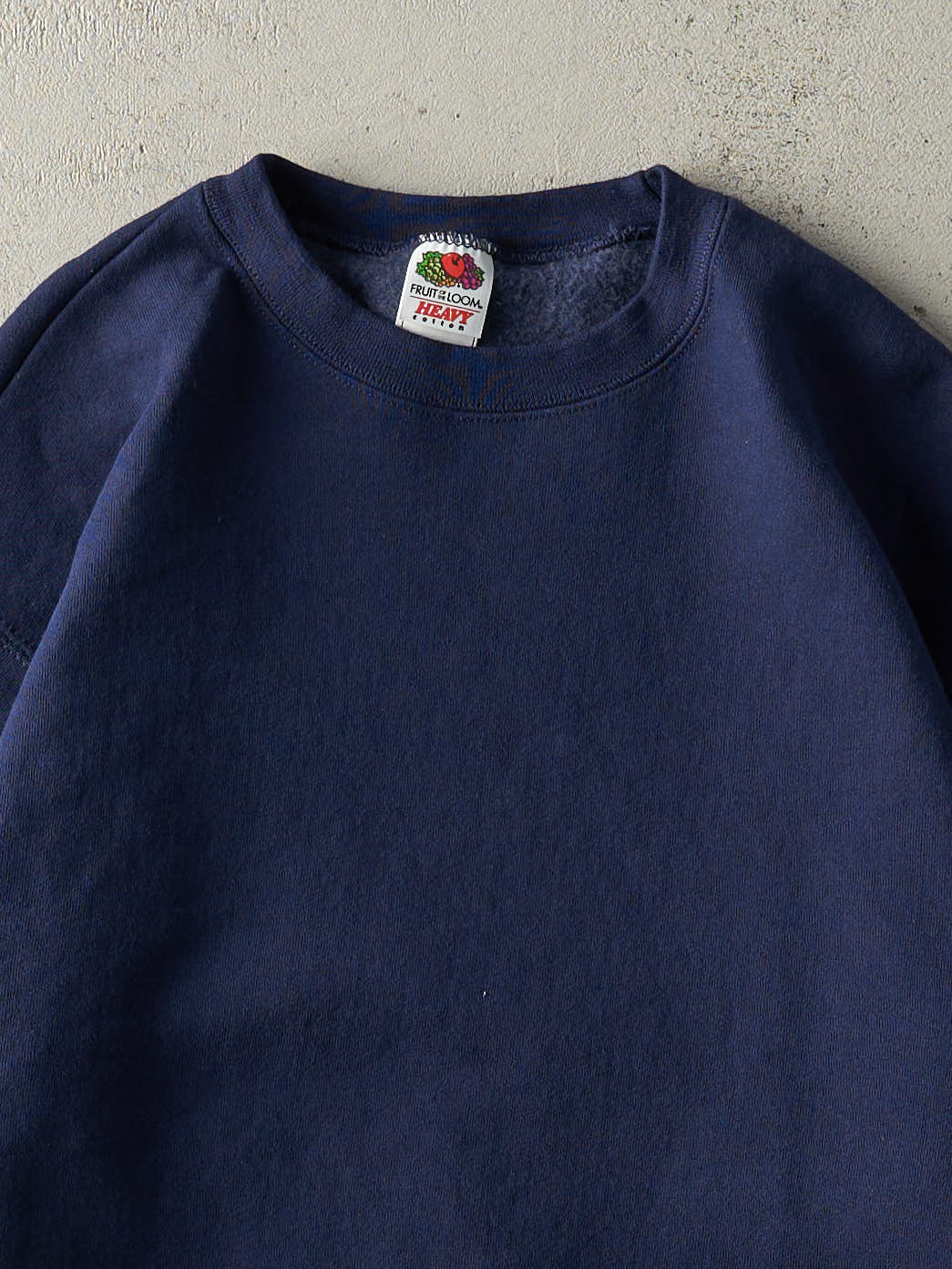 Vintage Y2K Navy Blue Blank Crewneck (M) - Image 2
