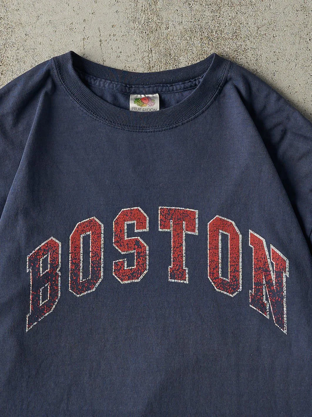 Vintage Y2K Navy Blue Boston Tee (M) - Image 2