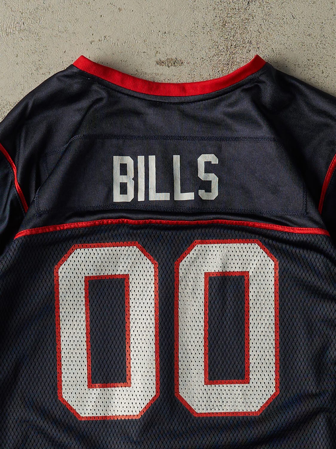 Vintage Y2K Navy Blue Buffalo Bills Jersey (M) - Image 4