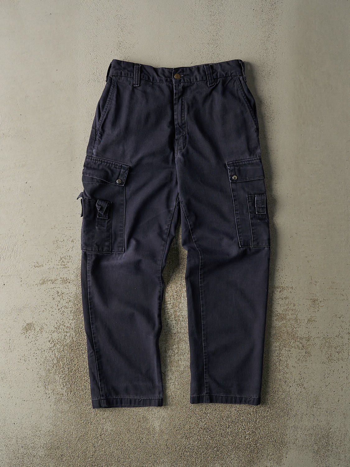 Vintage Y2K Navy Blue Cargo Work Pants (30x30.5)