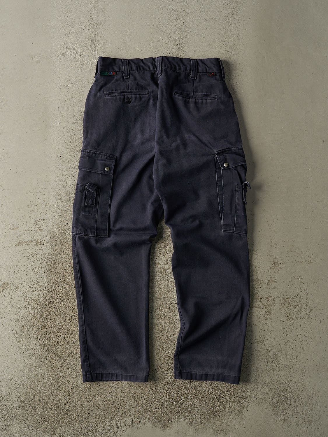 Vintage Y2K Navy Blue Cargo Work Pants (30x30.5) - Image 2
