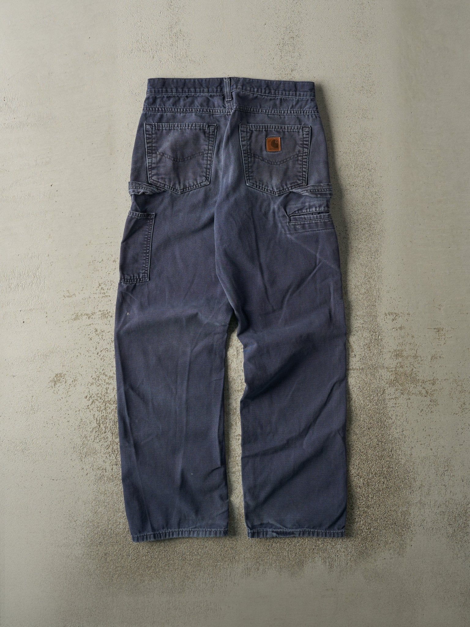 Vintage Y2K Navy Blue Carhartt Carpenter Pants (30x31) - Image 3