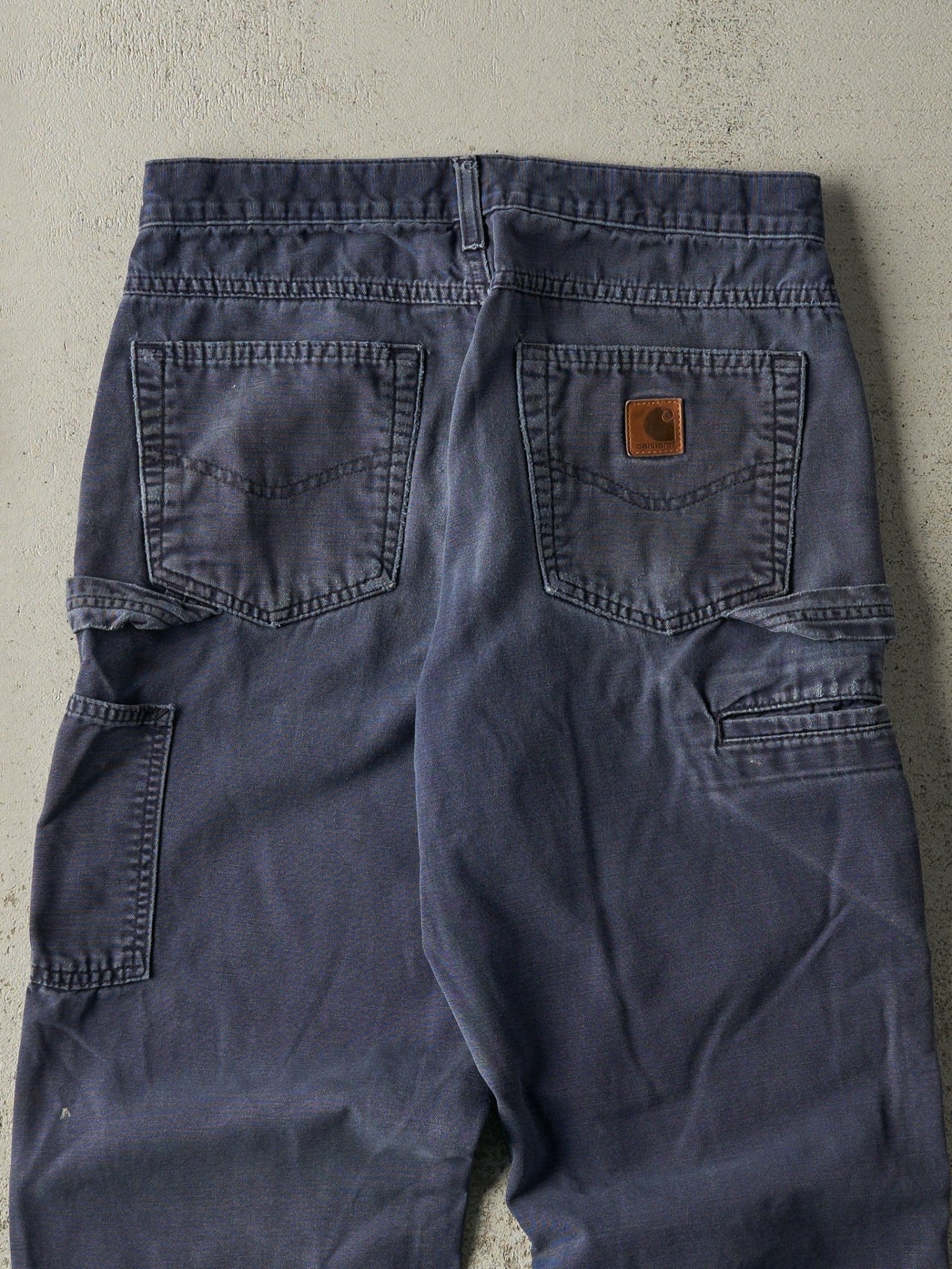 Vintage Y2K Navy Blue Carhartt Carpenter Pants (30x31) - Image 5