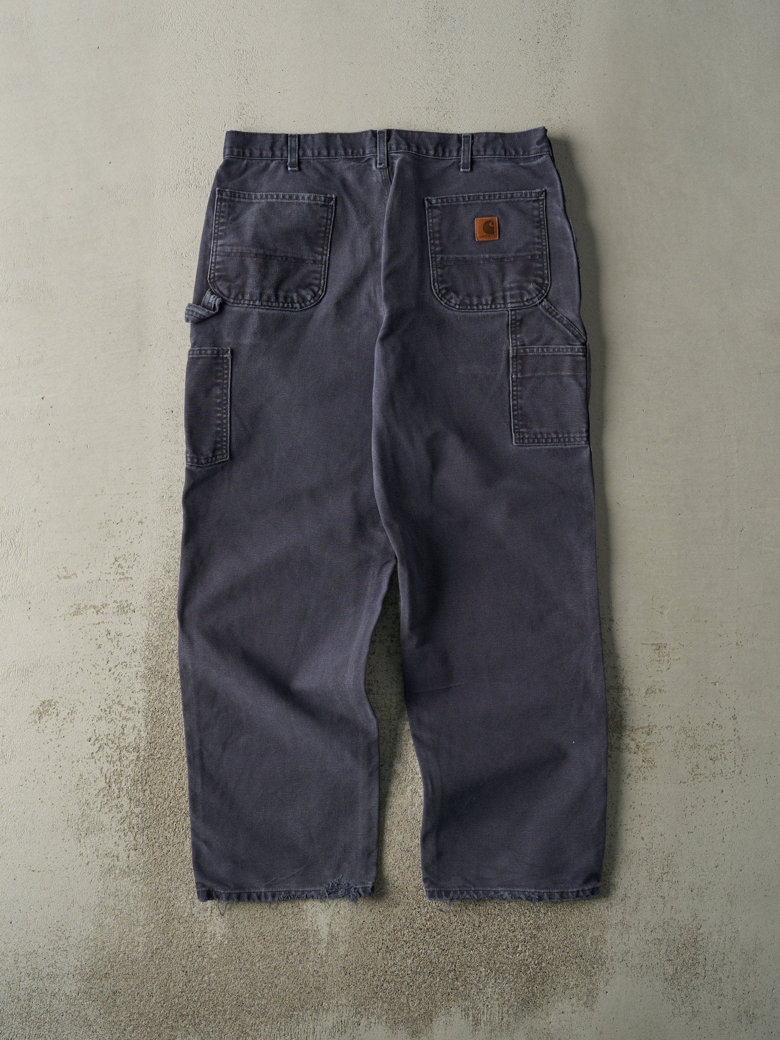 Vintage Y2K Navy Blue Carhartt Carpenter Pants (36x30.5) - Image 3