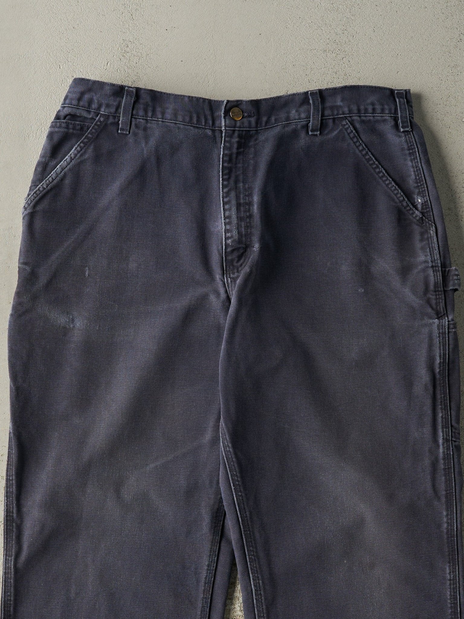 Vintage Y2K Navy Blue Carhartt Carpenter Pants (36x30.5) - Image 4