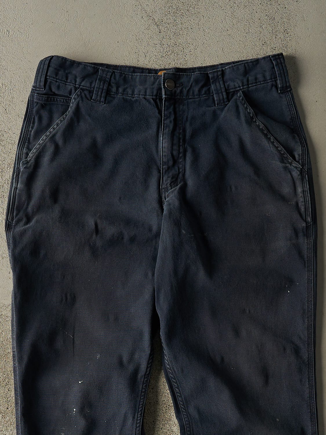 Vintage Y2K Navy Blue Carhartt Work Pants (32x32) - Image 3