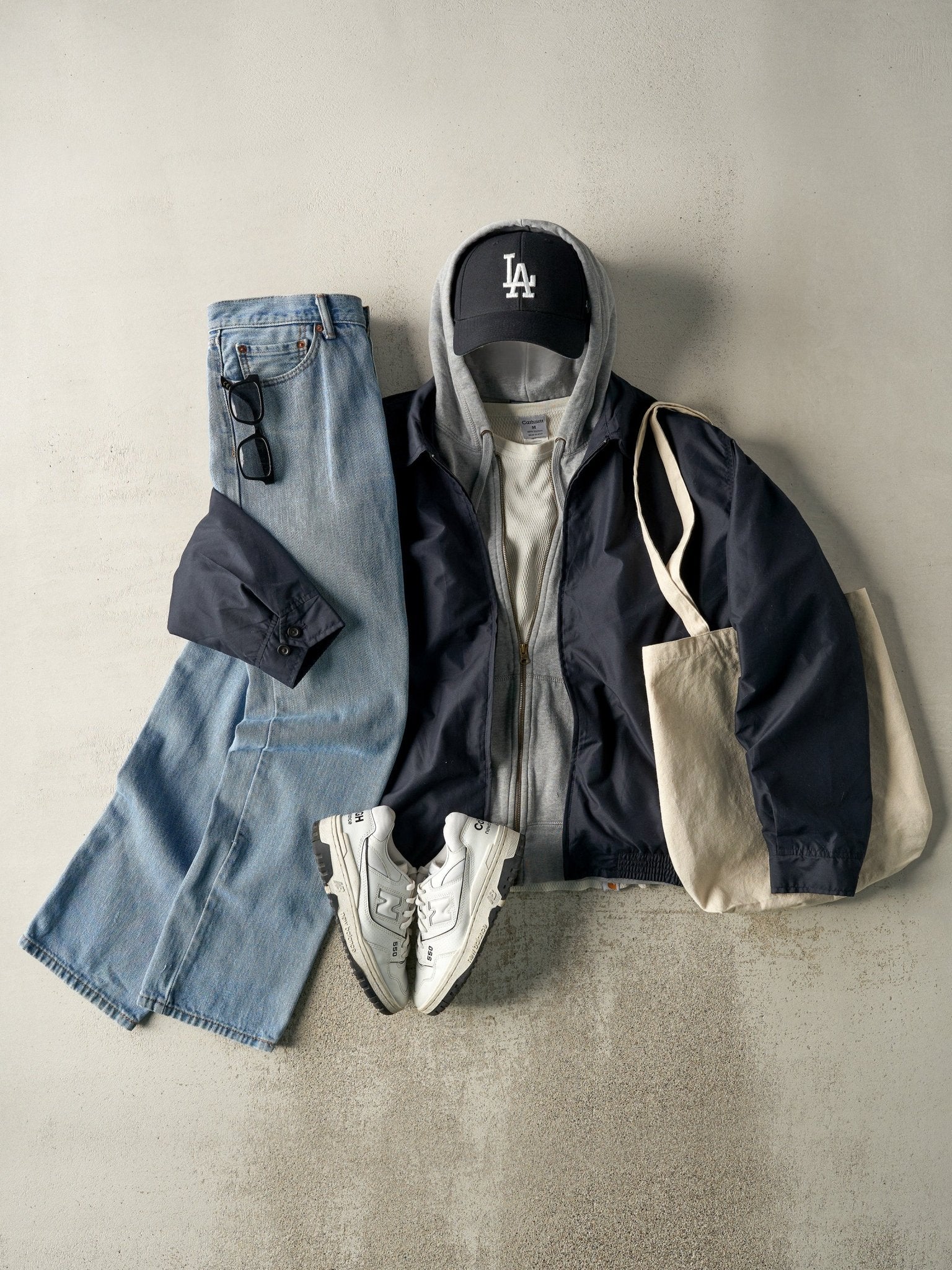 Vintage Y2K Navy Blue Chaps Harrington Jacket (XL) - Image 2