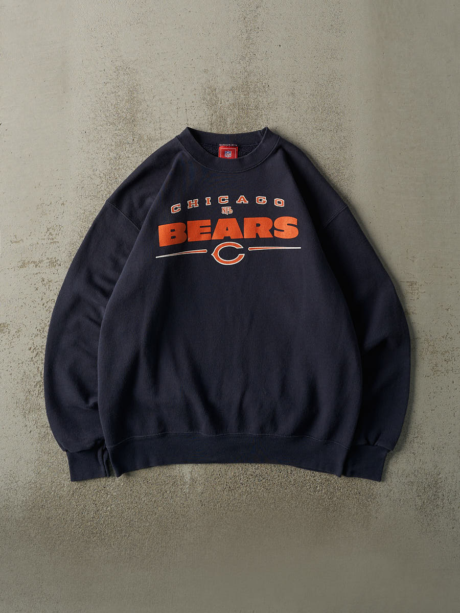 Vintage Y2K Navy Blue Chicago Bears NFL Crewneck (L)