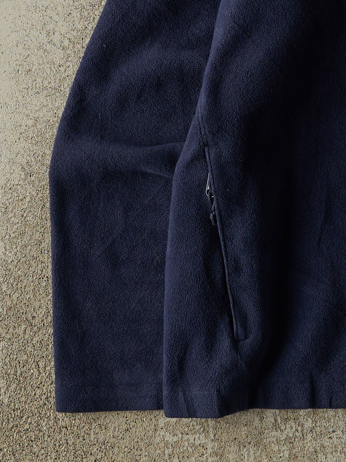 Vintage Y2K Navy Blue Columbia Embroidered Zip Up Fleece (XL) - Image 3