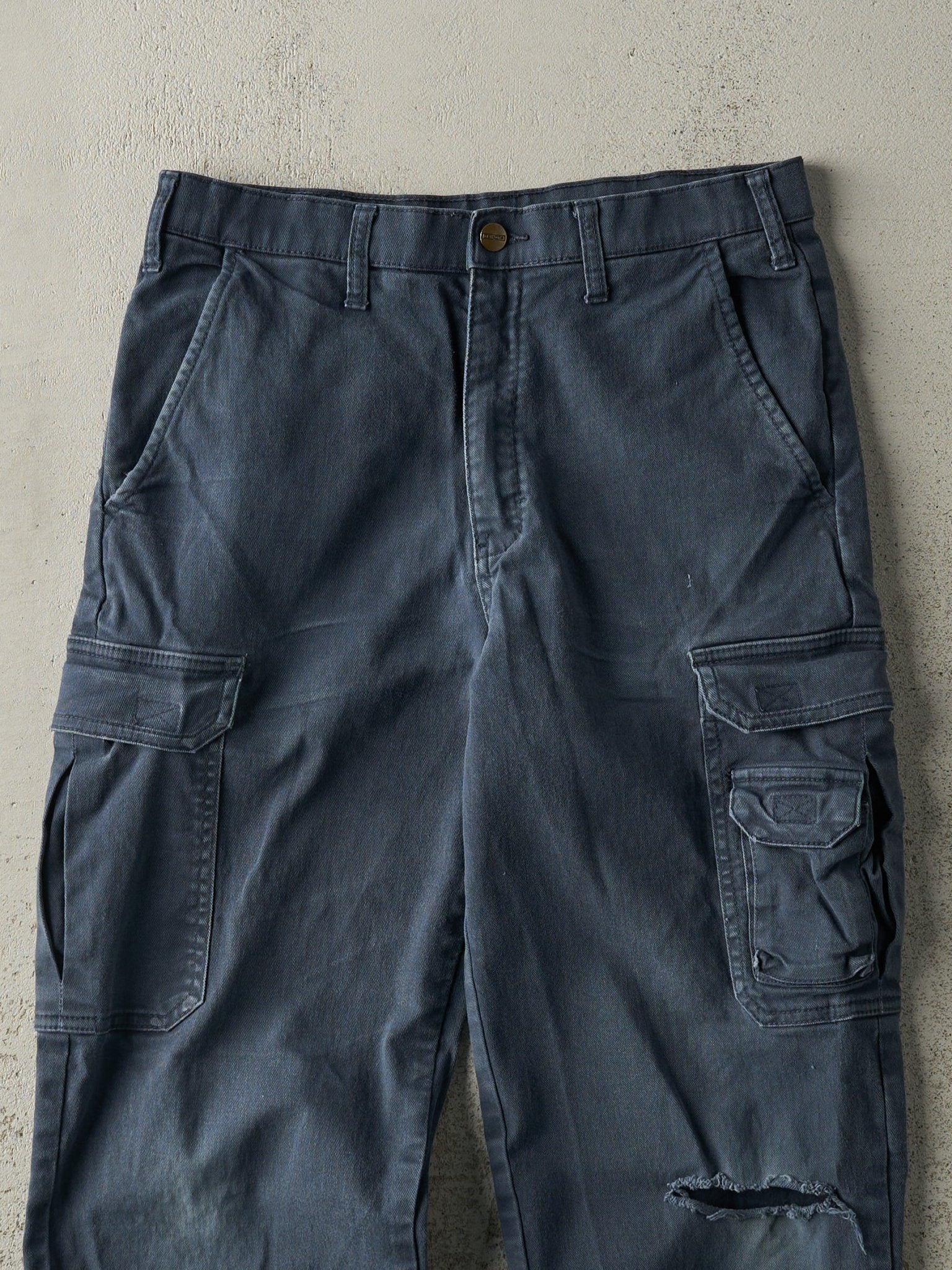 Vintage Y2K Navy Blue Dakota Cargo Work Pants (31x29.5) - Image 3