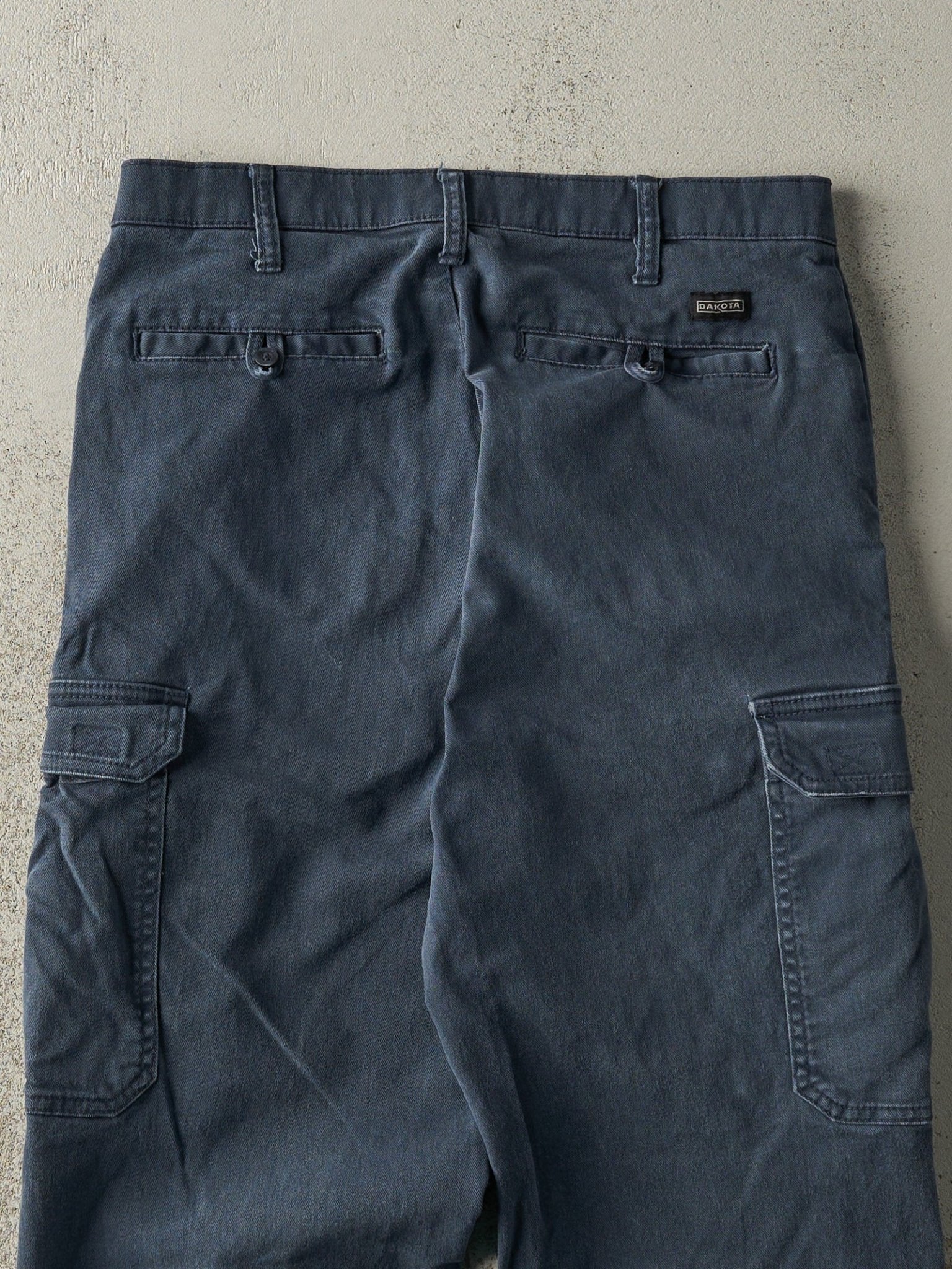 Vintage Y2K Navy Blue Dakota Cargo Work Pants (31x29.5) - Image 4