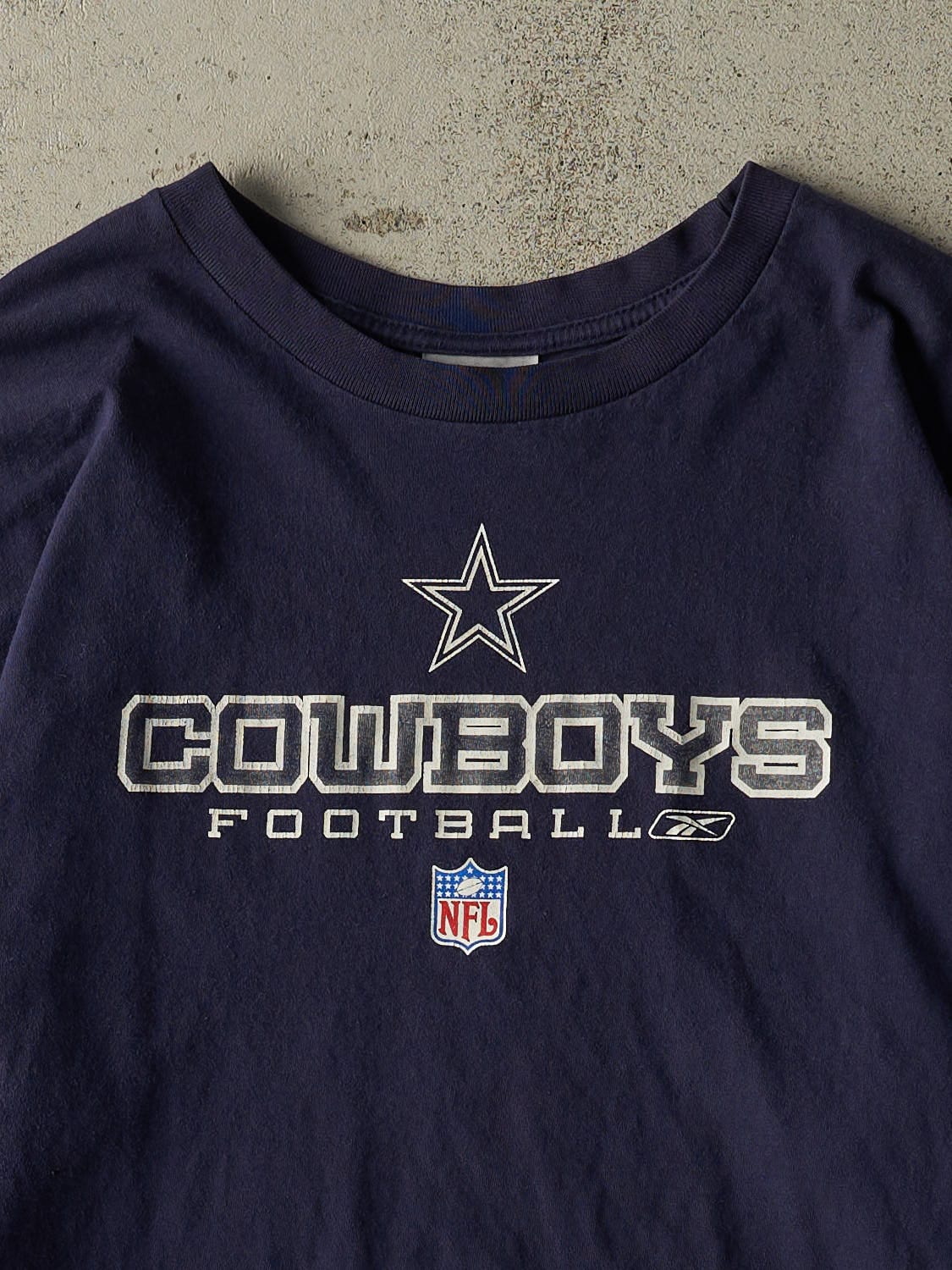 Vintage Y2K Navy Blue Dallas Cowboys Long Sleeve (XL/XXL) - Image 2