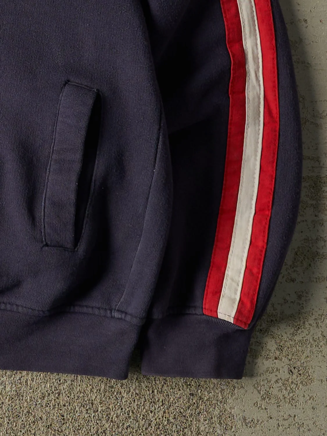 Vintage Y2K Navy Blue England Soccer Zip Up Track Sweater (M) - Image 4
